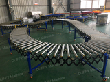 Ring belt power telescopic roller conveyor
