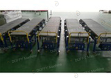 Multi-wedge belt power telescopic roller conveyor