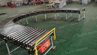Ring belt power telescopic roller conveyor