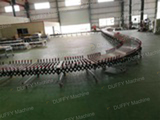 Multi-wedge belt power telescopic roller conveyor