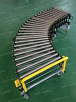Ring belt power telescopic roller conveyor