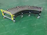 Ring belt power telescopic roller conveyor